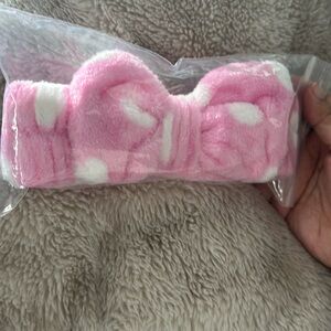 Polka dot spa headbands